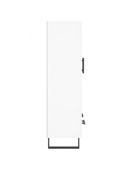 Credenza Bianca 69,5x31x115 cm in Legno Multistrato