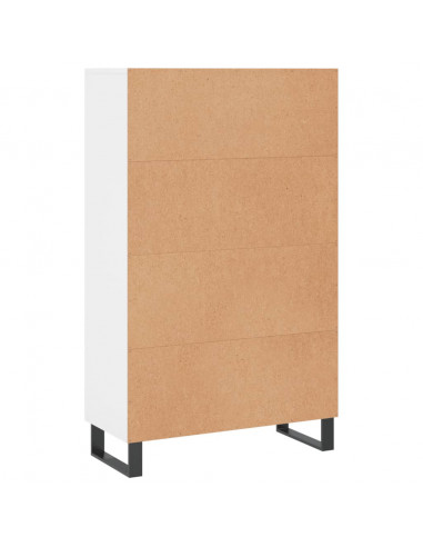 Credenza Bianca 69,5x31x115 cm in Legno Multistrato