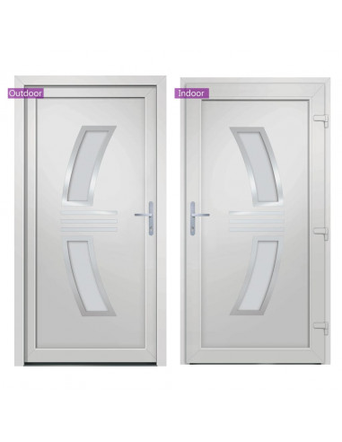 Porta Ingresso Bianca 108x200 cm in PVC