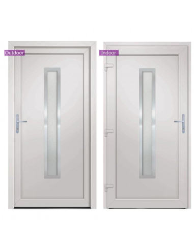 Porta Ingresso Bianca 108x208 cm in PVC