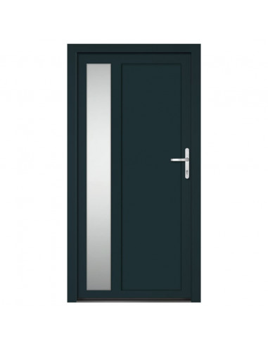 Porta Ingresso Antracite 108x208 cm in PVC
