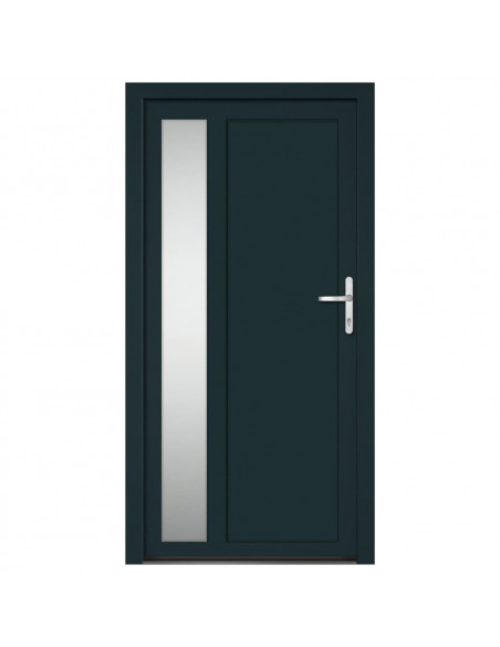 Porta Ingresso Antracite 108x208 cm in PVC