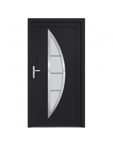 Porta Ingresso Antracite 108x208 cm in PVC