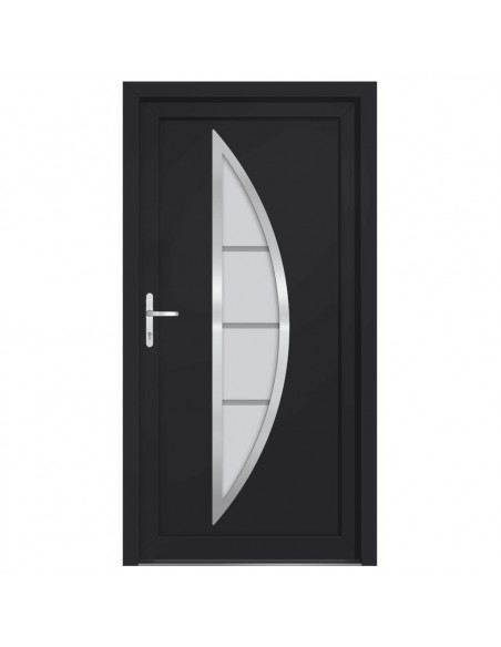 Porta Ingresso Antracite 108x208 cm in PVC