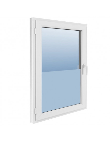 Pellicola per Finestra Smerigliata Grigia 0,9x10 m PVC