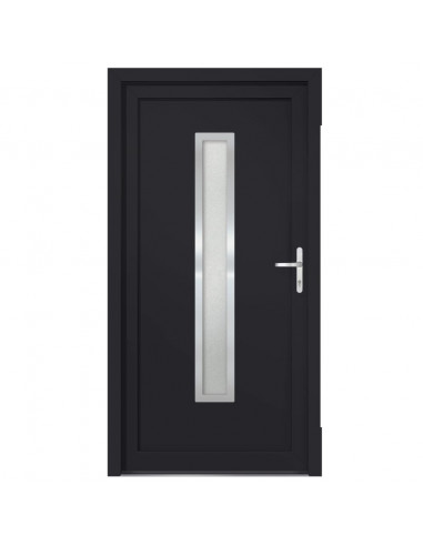 Porta Ingresso Antracite 108x208 cm in PVC