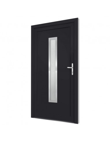 Porta Ingresso Antracite 108x208 cm in PVC