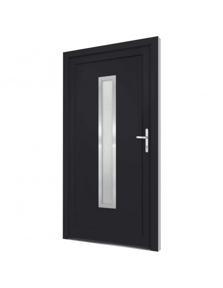 Porta Ingresso Antracite 108x208 cm in PVC