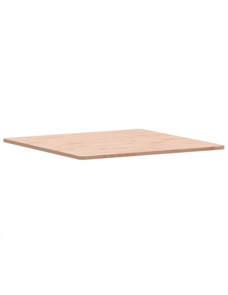 Piano per Tavolo 70x70x1,5 cm Quadrato Legno Massello di Faggio