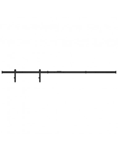 Kit Mini Porta Scorrevole Stalla in Acciaio al Carbonio 183 cm