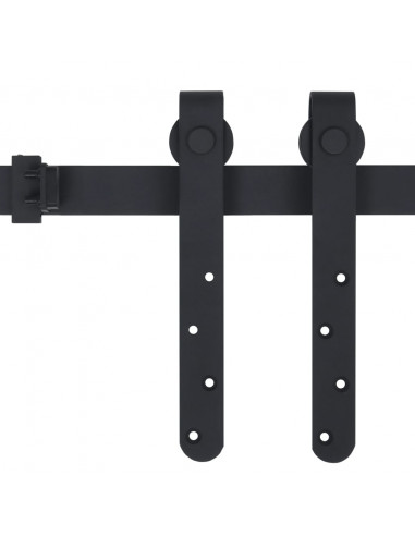 Kit Mini Porta Scorrevole Stalla in Acciaio al Carbonio 200 cm