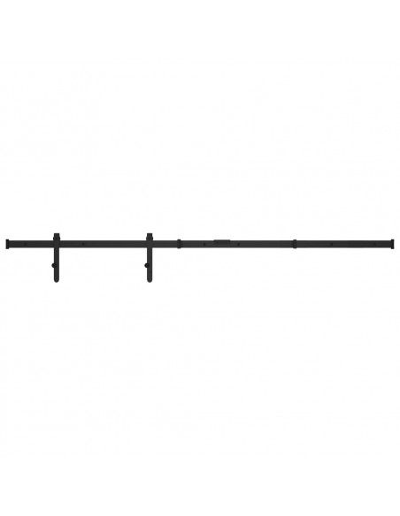 Kit Mini Porta Scorrevole Stalla in Acciaio al Carbonio 152 cm