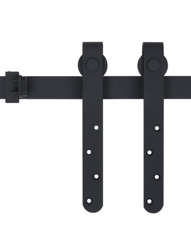 Kit Mini Porta Scorrevole Stalla in Acciaio al Carbonio 152 cm