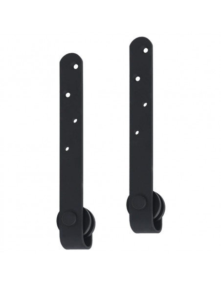 Kit Mini Porta Scorrevole Stalla in Acciaio al Carbonio 152 cm