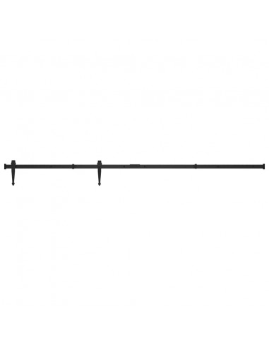 Kit Mini Anta Scorrevole Armadio in Acciaio al Carbonio 183 cm