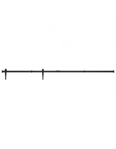 Kit Mini Anta Scorrevole Armadio in Acciaio al Carbonio 200 cm