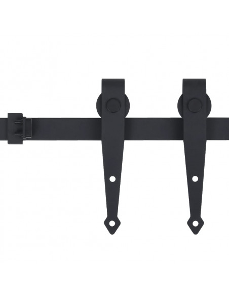 Kit Mini Anta Scorrevole Armadio in Acciaio al Carbonio 200 cm