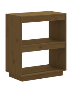 Libreria Marrone Miele 60x35x71 cm in Legno Massello di Pino 2