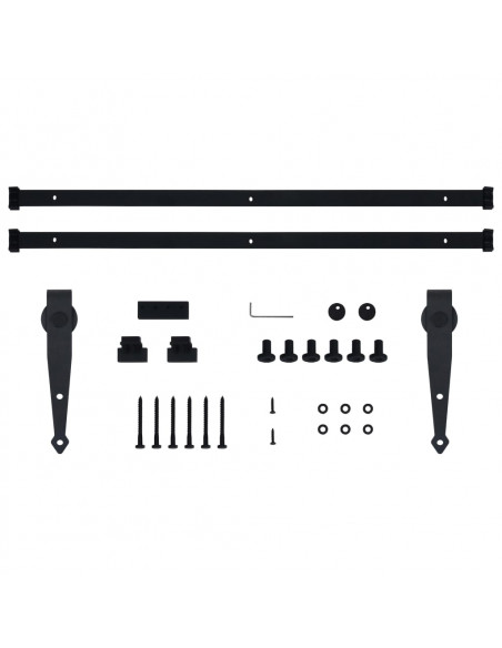 Kit Mini Anta Scorrevole Armadio in Acciaio al Carbonio 200 cm
