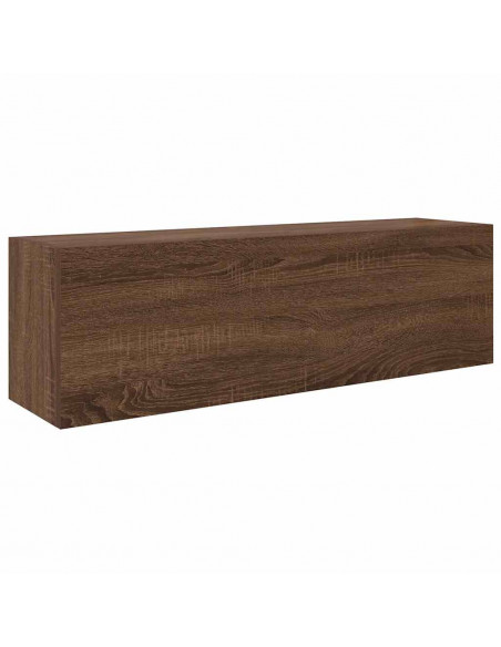 Armadietto Bagno Rovere Marrone 100x25x30 cm in Truciolato