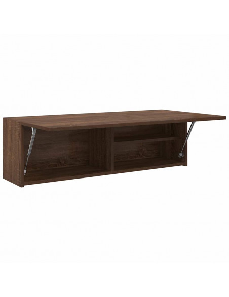 Armadietto Bagno Rovere Marrone 100x25x30 cm in Truciolato