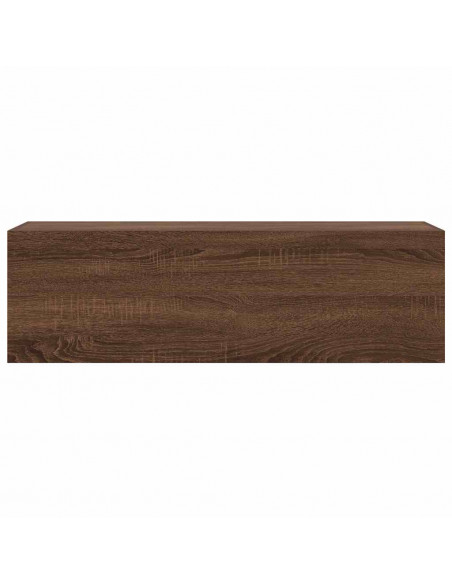 Armadietto Bagno Rovere Marrone 100x25x30 cm in Truciolato