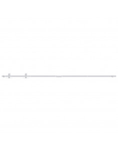 Kit Mini Anta Scorrevole in Acciaio al Carbonio Bianco 183 cm 2