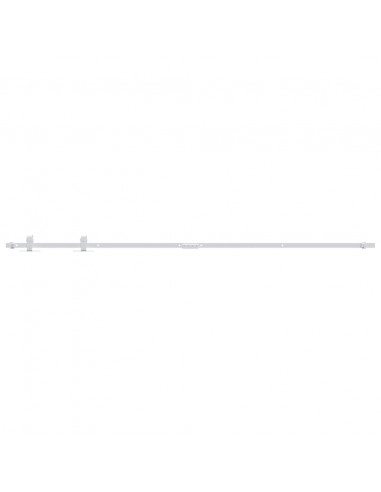 Kit Mini Anta Scorrevole in Acciaio al Carbonio Bianco 183 cm