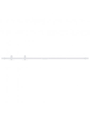 Kit Mini Anta Scorrevole in Acciaio al Carbonio Bianco 152 cm