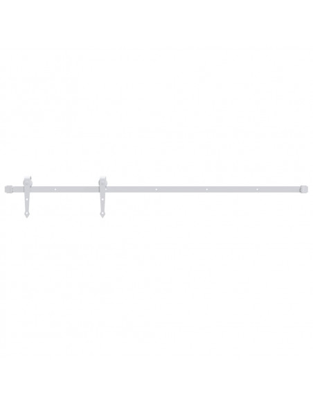 Kit Accessori per Porta Scorrevole 183 cm in Acciaio Bianco