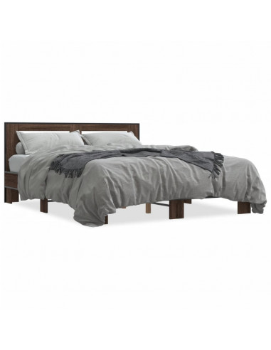 Giroletto Rovere Marrone 150x200cm in Legno Multistrato Metallo