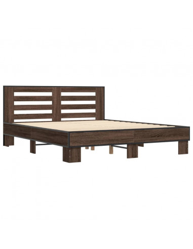 Giroletto Rovere Marrone 150x200cm in Legno Multistrato Metallo