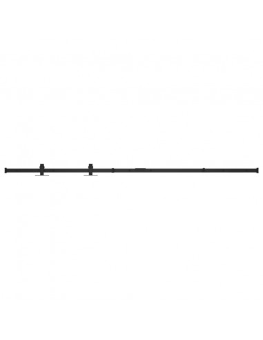 Kit Mini Anta Scorrevole Armadio in Acciaio al Carbonio 122 cm