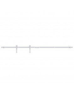Kit Mini Anta Scorrevole in Acciaio al Carbonio Bianco 152 cm 2