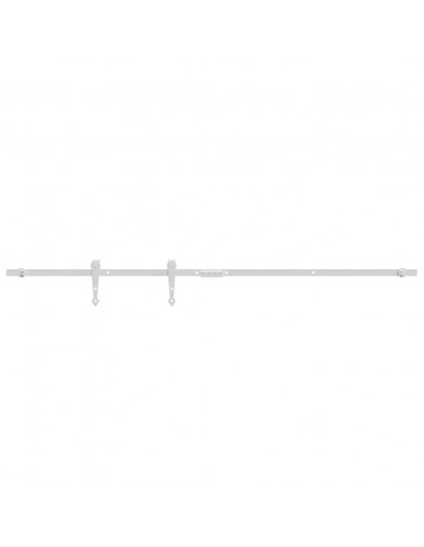 Kit Mini Anta Scorrevole in Acciaio al Carbonio Bianco 122 cm