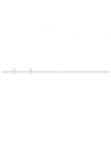 Kit Mini Anta Scorrevole in Acciaio al Carbonio Bianco 122 cm