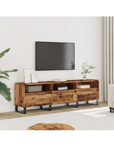 Mobile Porta TV Legno Antico 150x30x44,5 cm Legno Multistrato