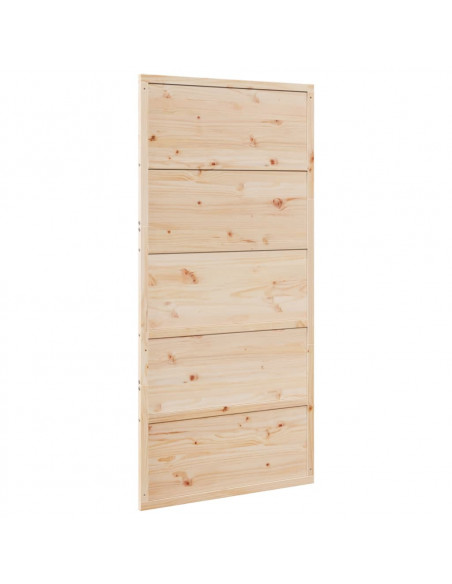 Porta per Granaio 100x208 cm in Legno Massello di Pino