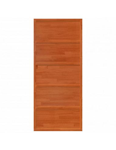 Porta del Granaio Marrone 90x208 cm in Legno Massello di Pino