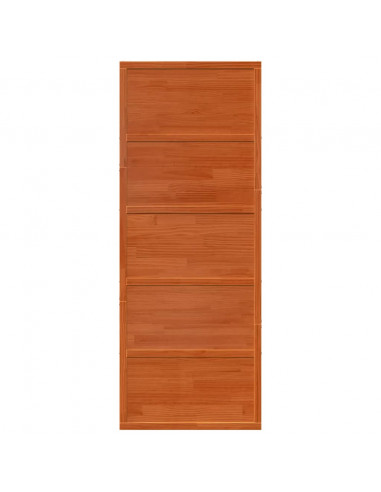 Porta del Granaio Marrone 80x208 cm in Legno Massello di Pino