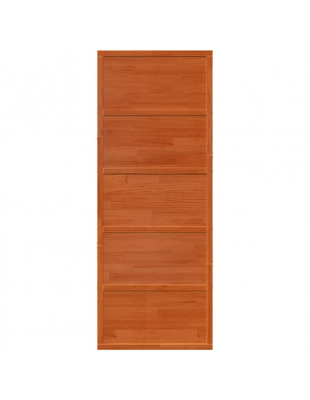 Porta del Granaio Marrone 80x208 cm in Legno Massello di Pino