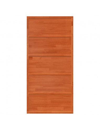 Porta del Granaio Marrone 100x208 cm in Legno Massello di Pino