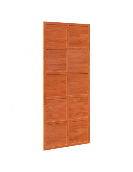 Porta del Granaio Marrone 90x208 cm in Legno Massello di Pino