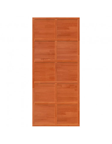 Porta del Granaio Marrone 90x208 cm in Legno Massello di Pino