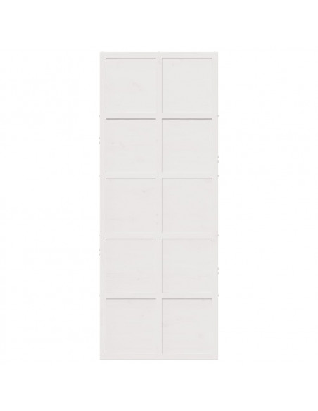 Porta del Granaio Bianca 80x208 cm in Legno Massello di Pino