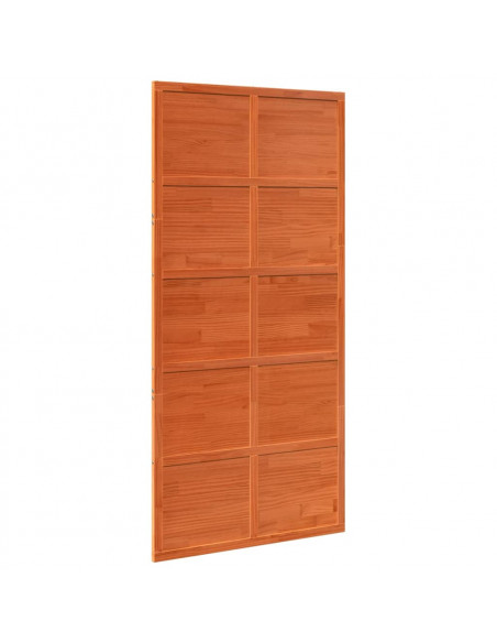 Porta del Granaio Marrone 100x208 cm in Legno Massello di Pino