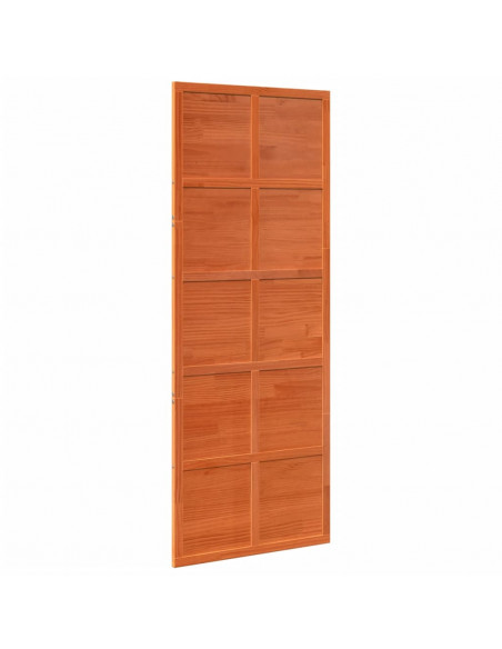 Porta del Granaio Marrone 80x208 cm in Legno Massello di Pino
