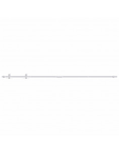 Kit Mini Anta Scorrevole in Acciaio al Carbonio Bianco 200 cm 2