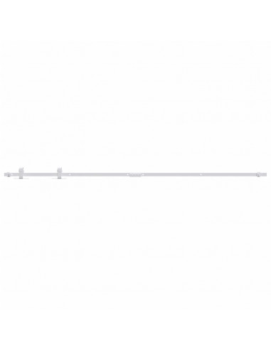 Kit Mini Anta Scorrevole in Acciaio al Carbonio Bianco 200 cm