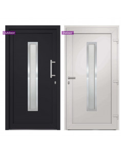 Porta di Ingresso Antracite 108x200 cm 2